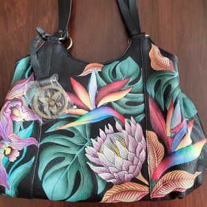 EUC Anuschka Triple Compartment Medium Satchel-469